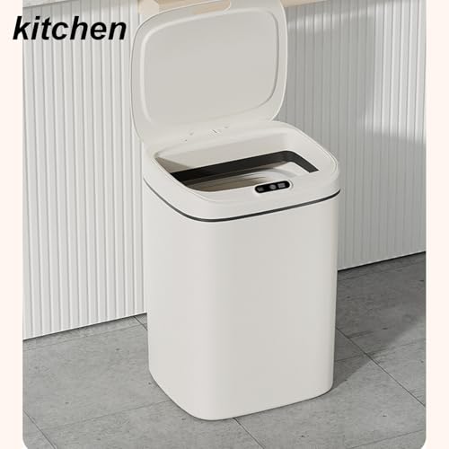 Cubo de basura eléctrico automático con sensor de movimiento y tapa 7