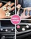 AORHOFJ 8 Stück Gänseblümchen Auto Lufterfrischer Clip, Autozubehör, Innendekoration, Frauen ätherisches Öl Diffusor, Auto Dekoration Zubehör dekorative Innenraum (Rosa, Weiß)