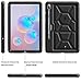 Galaxy Tab S6 Tablet Case, Poetic Heavy Duty Shockproof Kids Friendly Silicone Case Cover, TurtleSkin Series, for Samsung Galaxy Tab S6 10.5 inch Tablet (SM-T860/SM-T865 2019 Release), Black