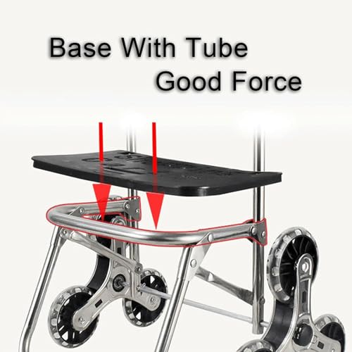 HARIPYER Einkaufstrolley Faltbarer wasserdichter Einkaufssackwagen Protable für Camping Treppensteiger Trolley – Bild 5