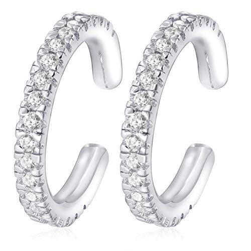 Sterling Silver Ear Cuffs No Piercings Non Pierced Cuff - Set Of 2 #TOP18