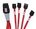 MITATTOK Mini SAS Cable, SFF-8086 to SATA*4 Straight to Straight High-Speed Data Transfer for SAS/RAID Controllers, Backplanes, and Servers, 3FT