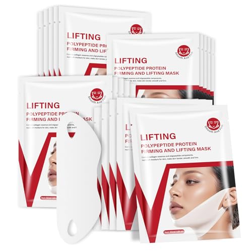 V Line Face Lifting Mask, 10 Pack V Line Chin Strap Lifting Doubl...