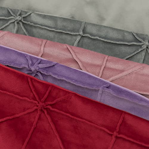 Jwh Purple Velvet Pillow Cover Decorative Stripe Throw Pillow Geometric Accent Pillow Case Rectangle Pillowcase Luxury Cushion For Bed Couch Bedroom Chair Decor Euro Sham 14 X 24 Inch Lilac #TOP5