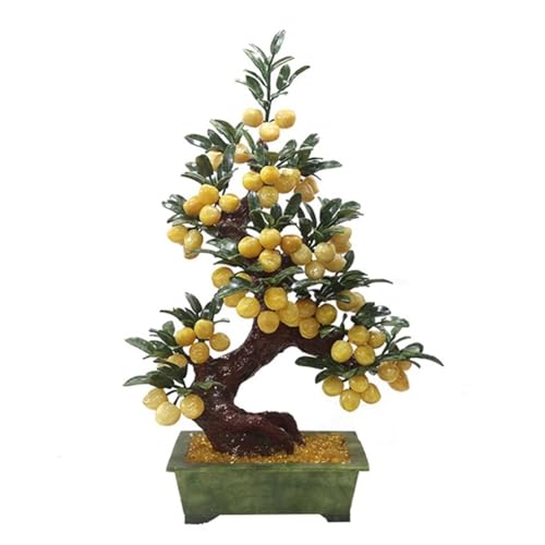 Albero di pesco Giada Albero bonsai Fiori artificiali Pianta artificiale