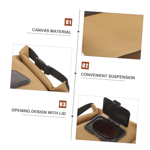 Support à lingettes humides portable rangement de camping extérieur en toile - 2
