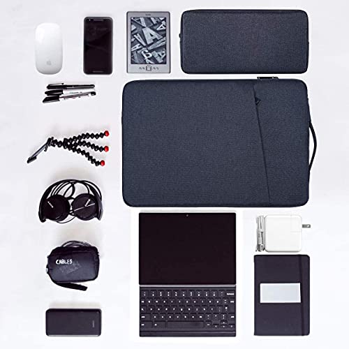 Image of Dynotrek 11.6-12.9 Inch Laptop Sleeve Case Cover with Charger Pouch for Men Women Compatible Tablet Computer Waterproof Briefcase Hand Bag (Zipper Blue 11.6 inch)