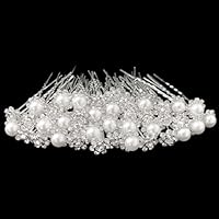 Épingle à Cheveux élégante - Cristal Clair Et Rhodium - Femme