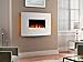 Endeavour Fires Egton Wall Mounted Electric Fire, White Curved Glass, 1&2kW, 7...