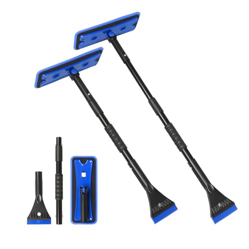 BELOMI 36' Car 3-in-1 Snow Brush, Detachable & Extendable Ice Scraper with Wide Foam Head...