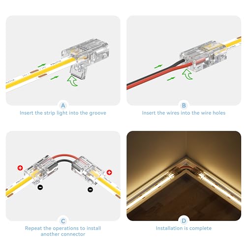 Tira de luces LED con sensor de movimiento PAUTIX 20ft 2700K miniatura 6