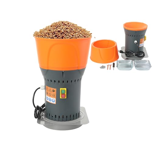 Image of Grain Mill Corn Grinder, 1000W Electric Feed Ginder Mill 7L | Dust-Free Dry Cereals Grinder with Detachable Hopper & 3 Sieves for Wheat Corn Grain Spice Coffee Beans 1.85 Gallons