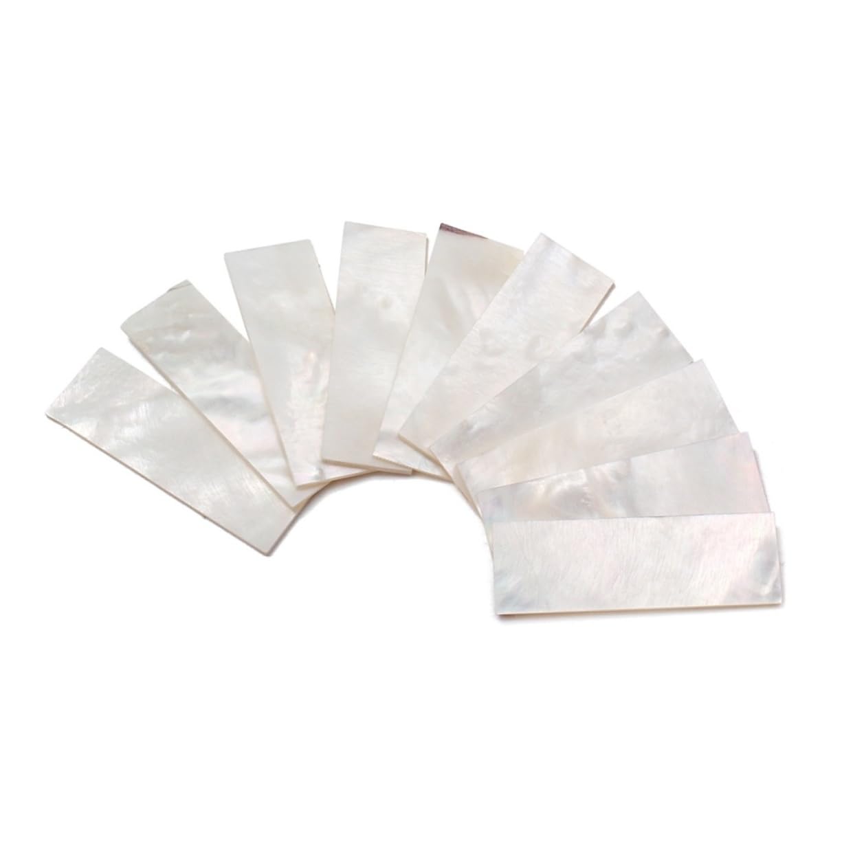 SUPVOX 10 PCS White Shell Guitar Fretboard Inlay Markers Durable Dot Inlays for Guitar Fingerboard Decoration for Upgrades