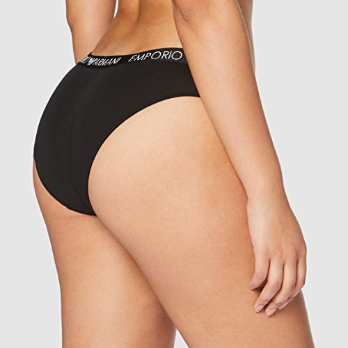 Emporio Armani Bi-Pack Brief Iconic Logoband Biancheria Intima, White, Xs (Pacco Da 2) Donna - 4