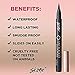 Skone Cosmetics Insanely Intense Tattooed Eyeliner Pen - Waterproof Liquid Eyeliner, Long Lasting, Sweat Proof, Smudge Proof Felt Tip Liquid Eyeliner - Pigmented Eye Liner Makeup - Navy (0.07oz)