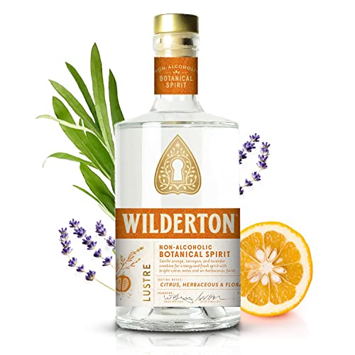 Wilderton Lustre Non Alcoholic Spirits - Botanical Spirit With Citrus, Herbaceous And Floral Notes - Zero Proof Alcohol Free Drinks - 25.4 Fl Oz #TOP21