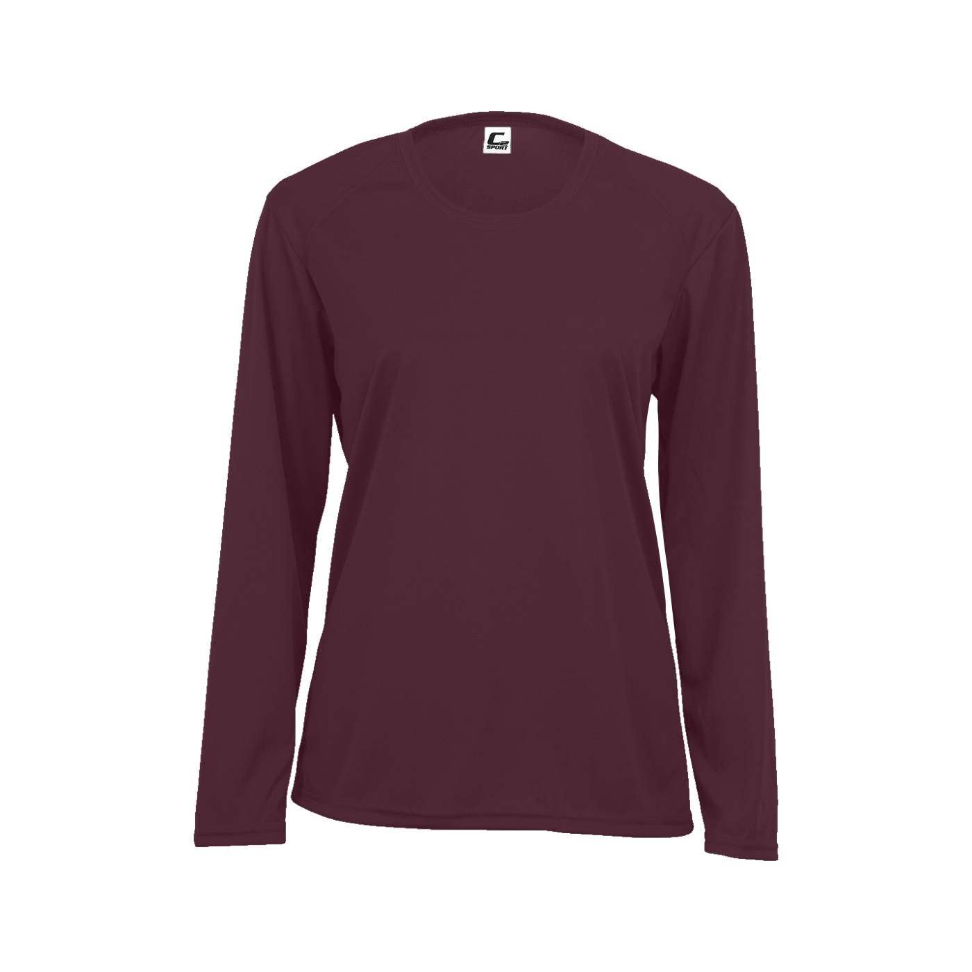 Badger Sports C2 L/S Ladies' Tee Maroon 2X-Large