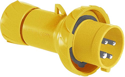 Prise industrielle mâle 16A 3PT étanche IP67 basse tension 110V-130V connexion rapide - 2
