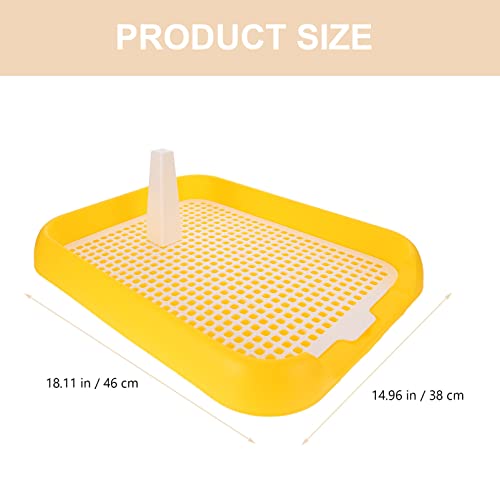 Ipetboom-Pet-Training-Tray-18x15-Dog-Litter-Box-Puppy-Training-Toilet-Pet-Training-Pads-Holder-Pet-Toilet-Yellow - Cucciolini Doodles   Ipetboom-Pet-Training-Tray-18x15-Dog-Litter-Box-Puppy-Training-Toilet-Pet-Training-Pads-Holder-Pet-Toilet-Yellow