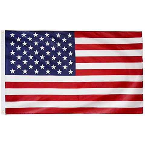 DANF American Flag 3x5 Feet USA Banner 100D Thicker Polyester US United State Flags with Brass Grommets 3 X 5 Ft Cover