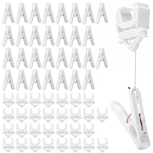 RUBII 30 Set Ceiling Hanger Grip Clips, Reusable Drop Ceiling
