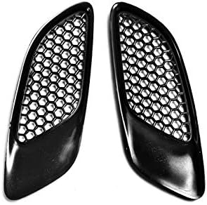 ABS General Fit Universal Hood Scoop Air Vents Ducts Inserts Grilles Accessories Parts Add On (M3 Type) 2PCS FIT For BMW BUICK CADILLAC