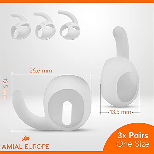 Amial Europe - Ear Hooks Oorkussens Koptelefoonstandaards Compatibel met AirPods Pro (6 Stuks) EarPods [Siliconen… - Afbeelding 8