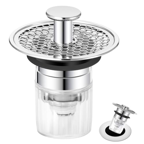 Blendura Tapon Lavabo, 32-42mm Tapón de Lavabo Universal Pop Up, Tapones Lavabo Antiobstrucción Antiolor Tapón Desague Lavabo para bañera, Cocina, Lavabo