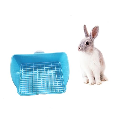 HANABASS Rabbit Toilet Training Guinea Pig Potty Pet Litter Box Wall Design Color