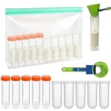 Gyism 12 St&uuml;ck Pulver Portionierer Set, Wiederverwendbare Beh&auml;lter f&uuml;r Proteinpulver Enth&auml;lt 10 Vorratsbeh&auml;lter, 1 L&ouml;ffel, 1 Tragetasche - Fitness-Menschen f&uuml;r Reisen und Outdoor-Fitness
