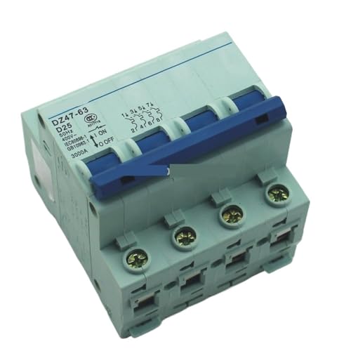 Disjoncteur DZ47-63 4P 25A Type D pour protection de circuit triphasé 240V 415V