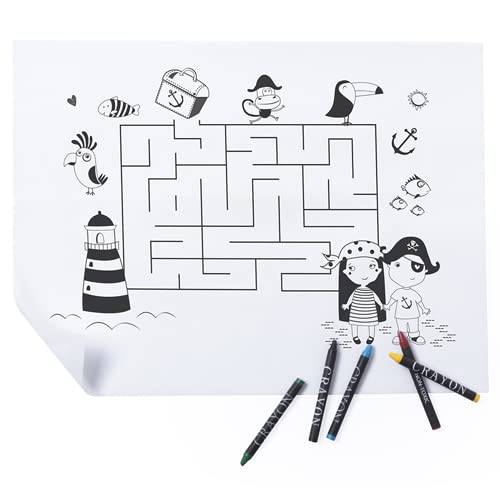 DISOK Set mit 10 Tischdecken für Kinder zum Ausmalen, für Jungen, Mädchen, Geschenke und Details für Handbücher und Schulen, Geburtstage. Original und günstig auf Lager kaufen