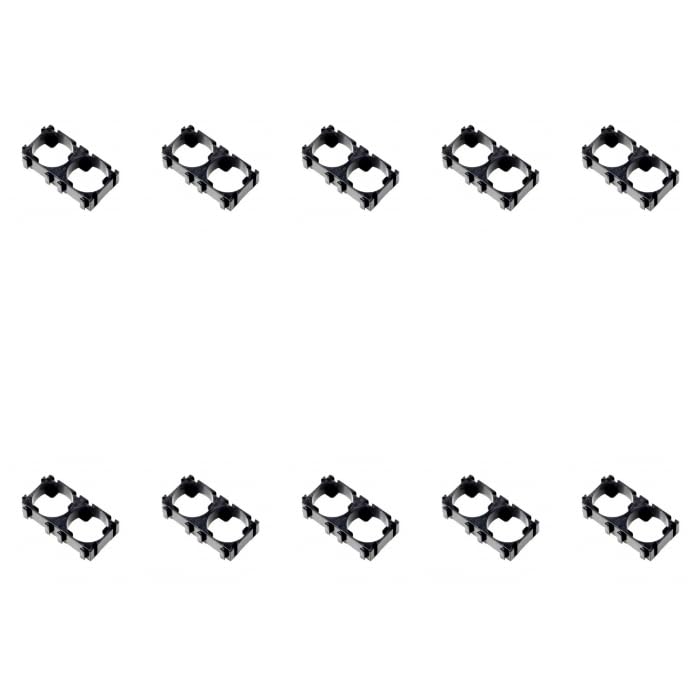 (10 pc) flyrobo 21700 1x2 black lithium cell holder