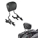 Black H-D Detachables Sissy Bar Upright w/Pad (Part Number 54247-09A)+4-Point Docking Hardware Kit(Part Number 52300354) Fits fits for Harley-Davidson 2014-2019