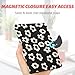 Passport Holder, Travel Wallet Cover with Pen Loop | Cute RFID Blocking Leather Case with Magnetic Closure for Travel Essentials-Flower