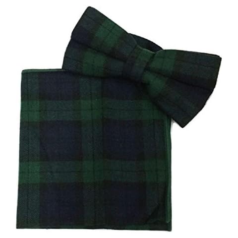 L&L Tartan Bow Tie and Pocket Square Set Cover