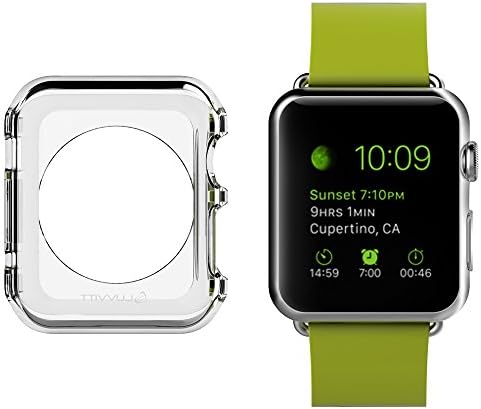 Apple Watch Case 42mm, LUVVITT [Cristal] Full Body Clear Hard Case with Tempered Screen Protector for Apple Watch/Watch Sport/Watch Edition 42 mm