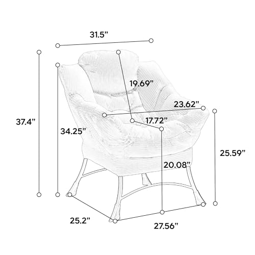 Sillón peluche rosa plegable miniatura 2