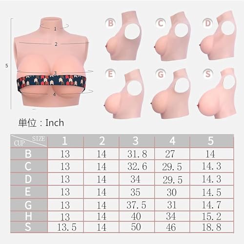 Prothèse mammaire silicone bonnet E : plaque de poitrine réaliste