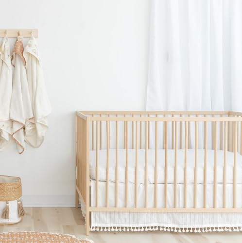 Image of Crane Baby Crib Sheet, Neutral Hashtag Crib Sheets & Toddler Sheets, 100% Cotton Crib Sheets for Standard Crib Mattress(28 inchx 52 inch), Breathable Fitted Crib Sheets for Boys and Girls