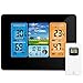 Produktbild NEYOANN Digitale Wetterstation Thermometer Hygrometer Barometer und Sensor LCD Monitor Wettervorhersage Innen und Außen Uhr Schwarz