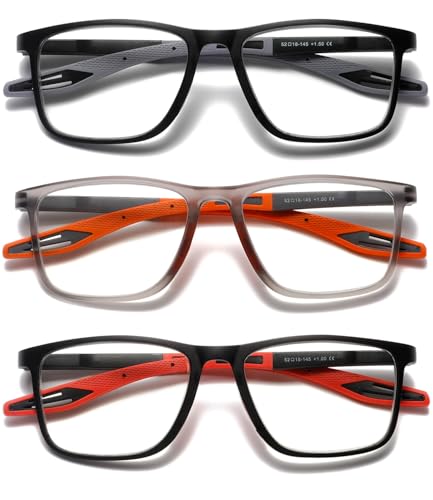 Image of TR90 Blue Light Blocking Reading Glasses with Adjustable Hinges, Cheaters | Flexible TR90 frame, Adjustable Hinges, Digital Screen Reading, Computer Office Work, Gaming, Daily Casual Wear