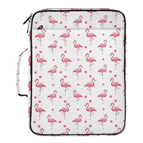 Classement extensible contre le désordre de bureau avec trieur amovible étanche flamant rose