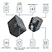 iBlockCube® Worldwide Travel Adapter All in One International Wall Charger with 3.5A...