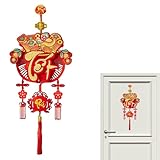 para El Año Nuevo Vietnamita - Tela Flocada 68cm Decoraciones Fiestas 2026 Año del Caballo Tết Fruta Phúc | para Organizadores Eventos Oficina Hogar Jardín Centros Comunitarios