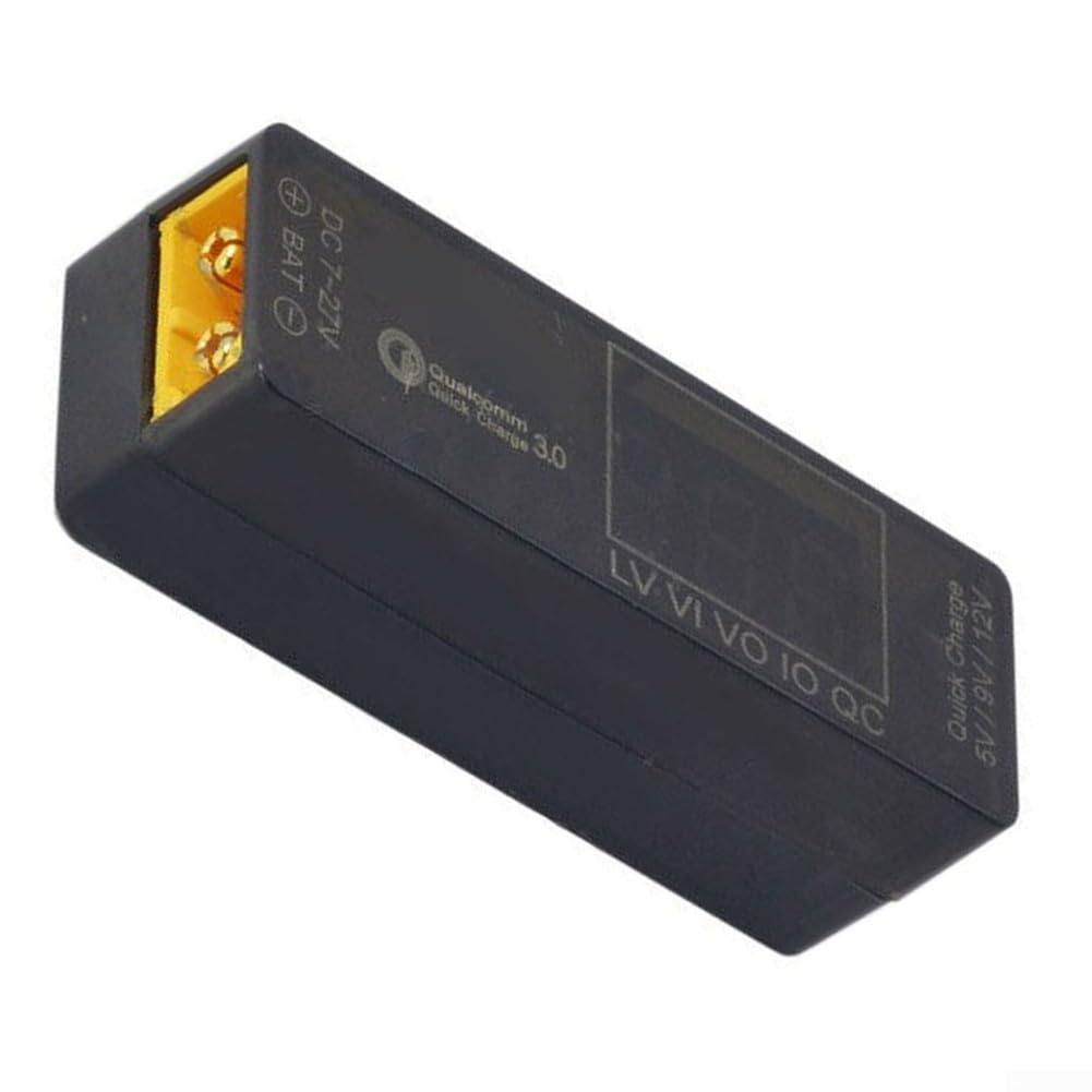 HaloModora for XT60 to USB-C PD3.0 for QC3.0 for CHARGER Module for 7-27V with Real-Time Voltage and Current Display(for for CHARGER)