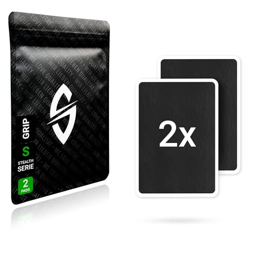 SensoryBoost DIY Grip Tape 2X Pads - rutschfeste, Schweißabsorbierende Aufkleber (95×70 mm), Ultra Dünn & Selbstklebend – Griffband Zubehör für Maus, Tastatur, Smartphone & Controller