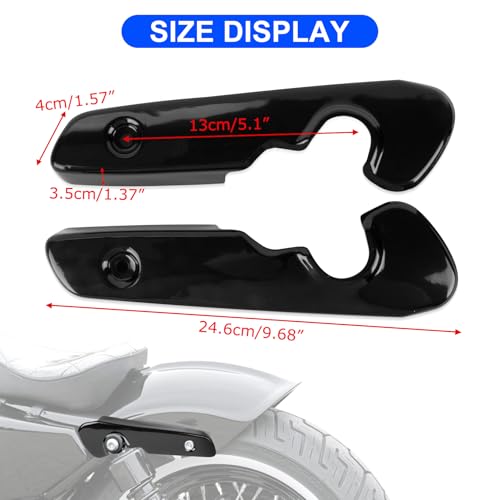 Support de garde-boue arrière noir brillant rigide pour XL 883 - 3