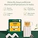 VAHDAM, Turmeric Spice Herbal Tea Bags (100 Pyramid Tea Bags) | Caffeine Free, Non GMO & Gluten Free | Turmeric Ginger Tisane with Cardamom, Cinnamon, Lemongrass & Black Pepper