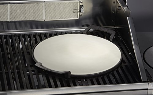 Enders® SWITCH GRID Pizzastein, Halter aus Gusseisen & PREMIUM GRILLBÜRSTE MIT EDELSTAHLBORSTEN 8814 Kunststoffgriff